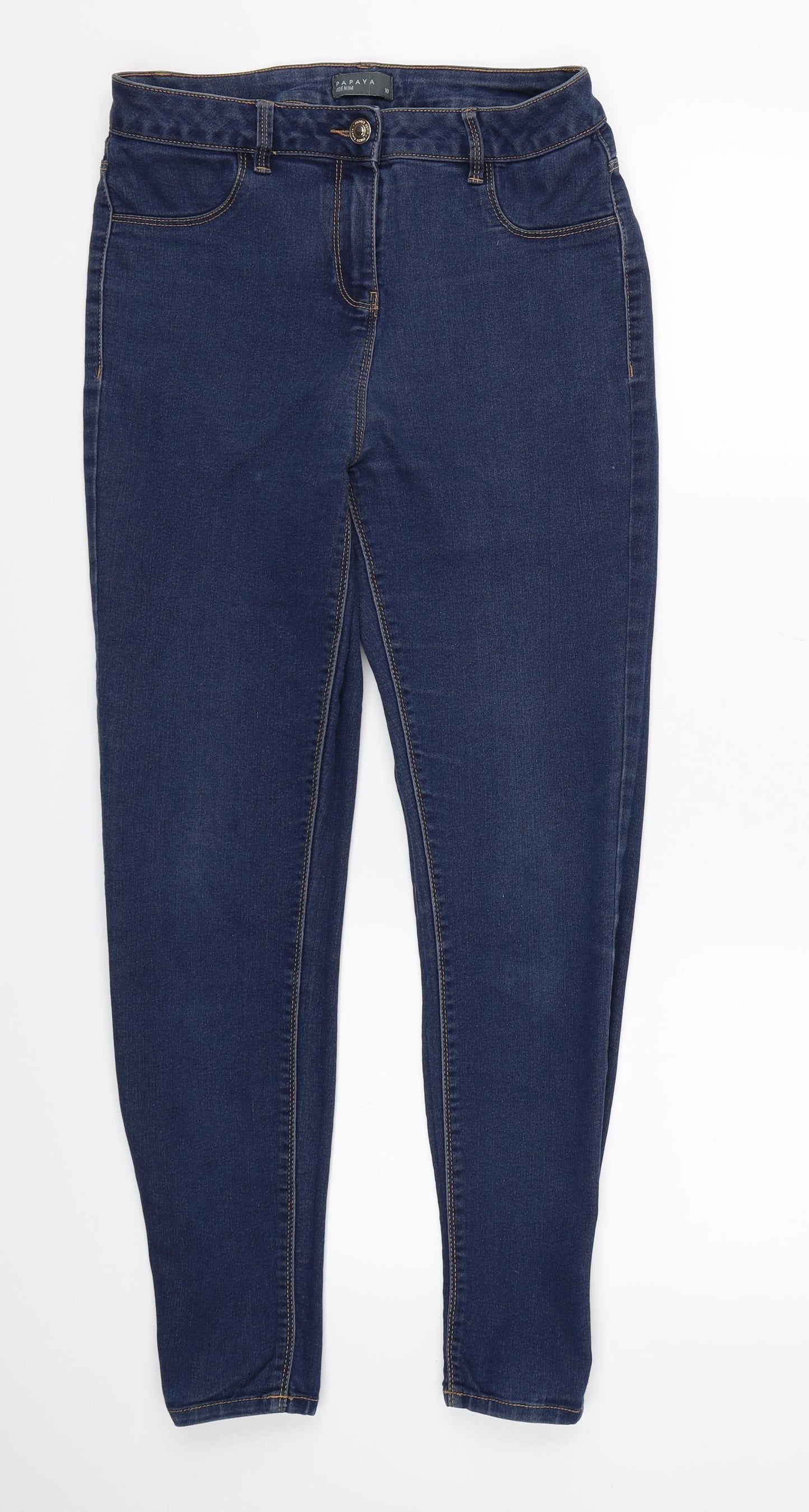 Papaya Womens Blue  Denim Jegging Jeans Size 10 L28 in - Skinny Jeans
