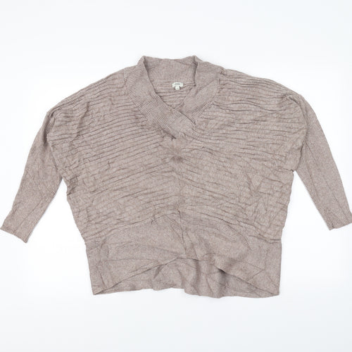 River Island Womens Brown  Knit Pullover Jumper Size XS