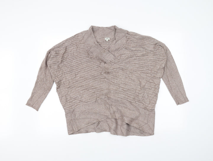 River Island Womens Brown  Knit Pullover Jumper Size XS