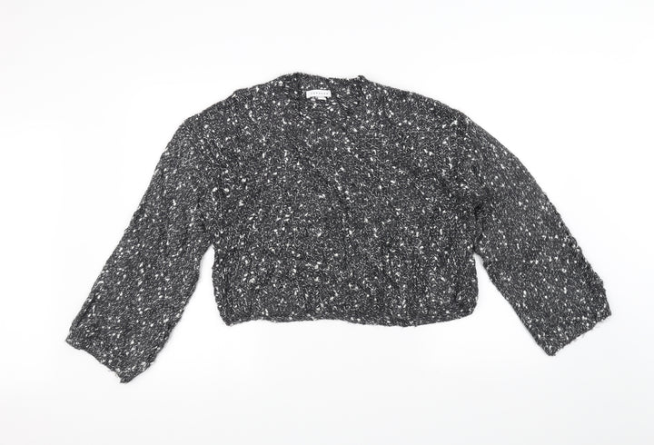 Topshop Womens Black Knit Pullover Jumper Size XS