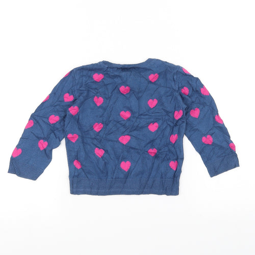 Gap Baby Blue  Knit Pullover Jumper Size 24 Months  - Love Heart