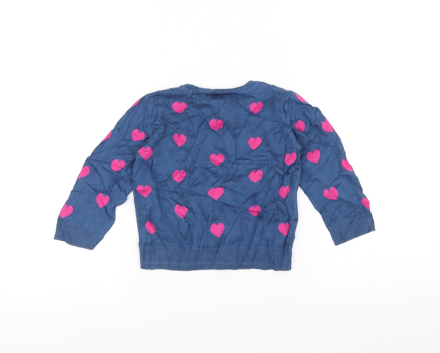 Gap Baby Blue  Knit Pullover Jumper Size 24 Months  - Love Heart