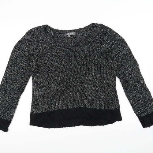 limited Womens Black  Knit Pullover Jumper Size 14