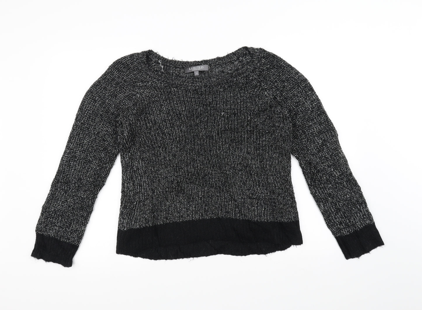 limited Womens Black  Knit Pullover Jumper Size 14