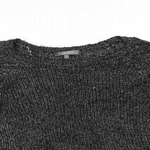 limited Womens Black  Knit Pullover Jumper Size 14