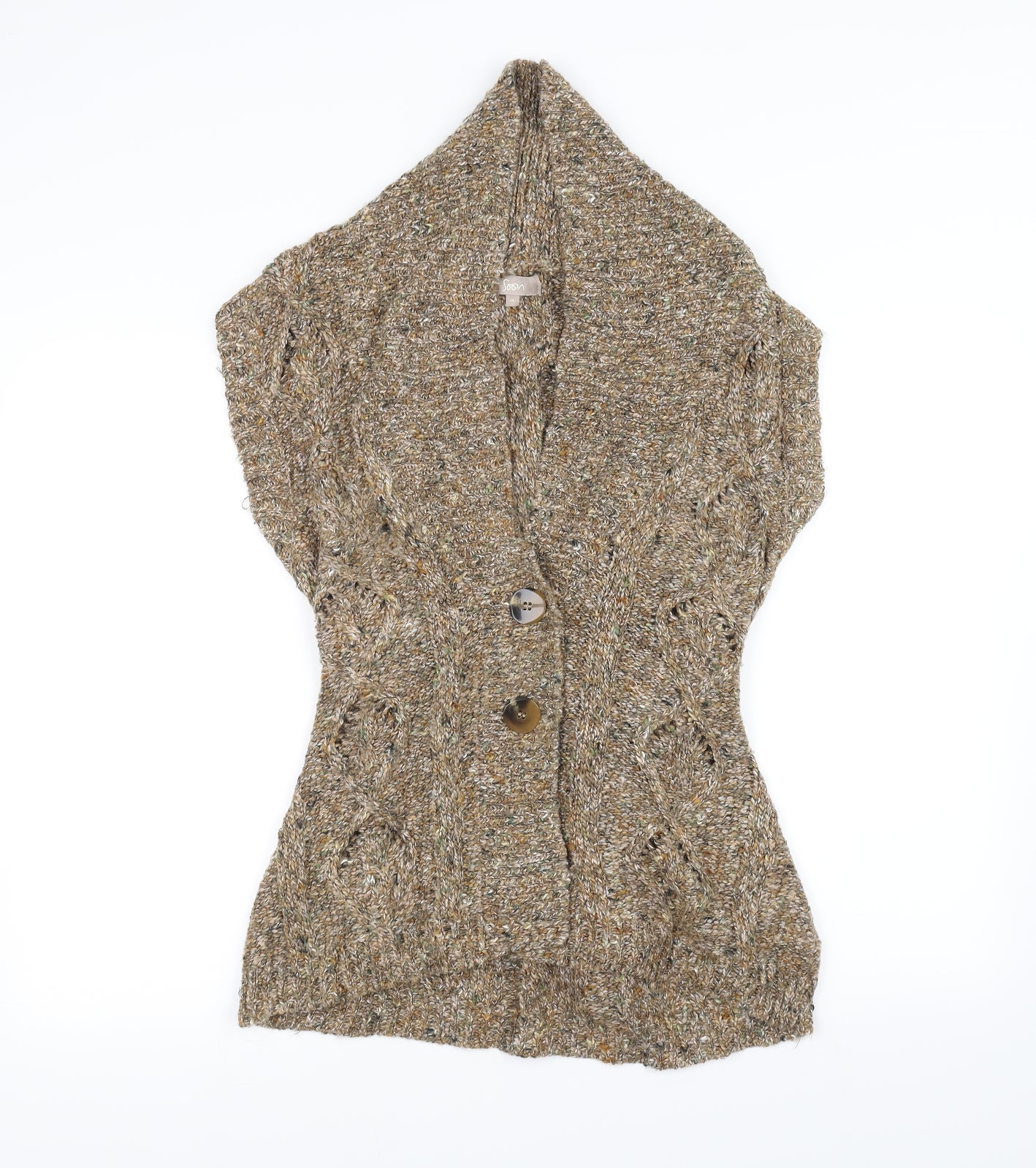 Soon Womens Brown  Knit Jacket  Size 14