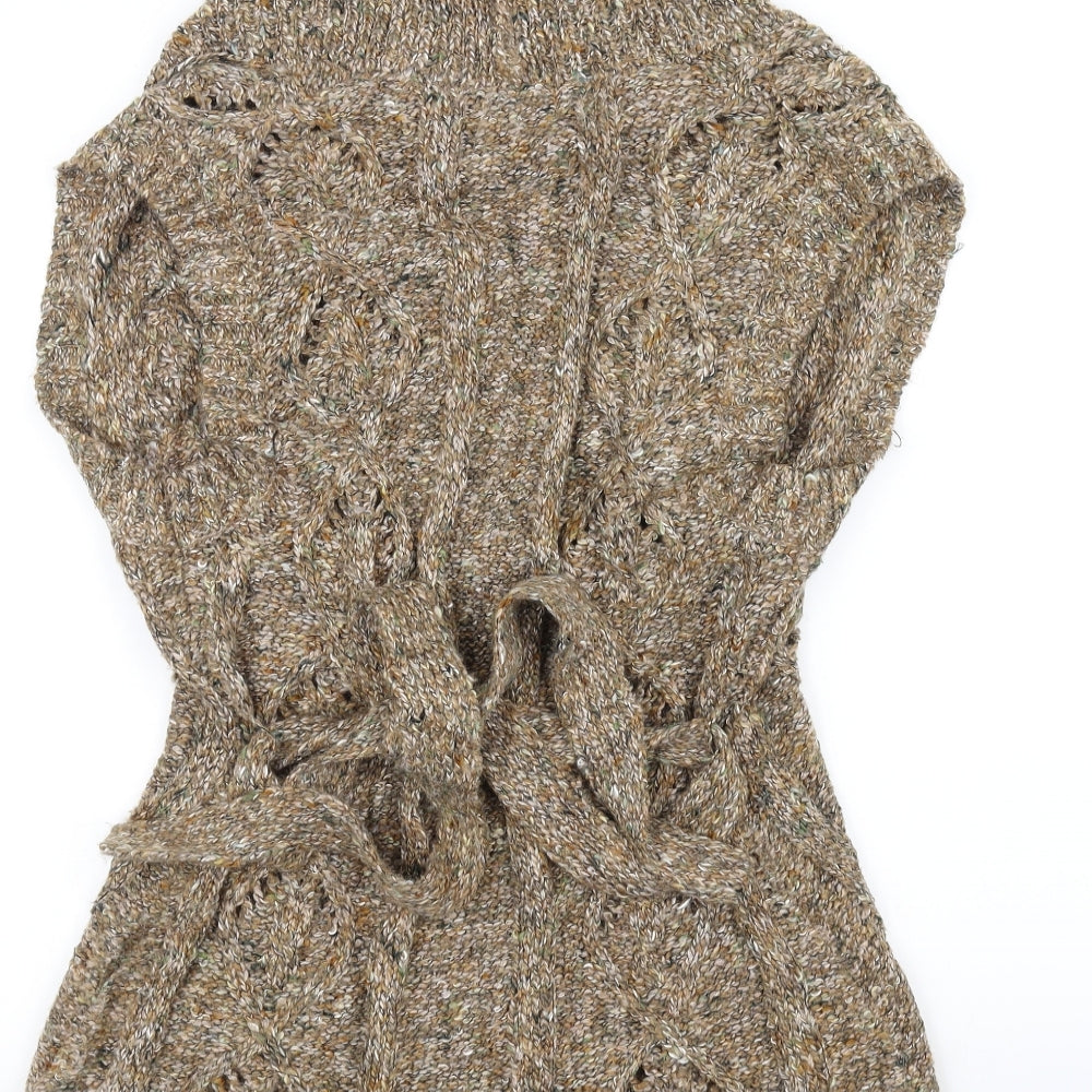 Soon Womens Brown  Knit Jacket  Size 14