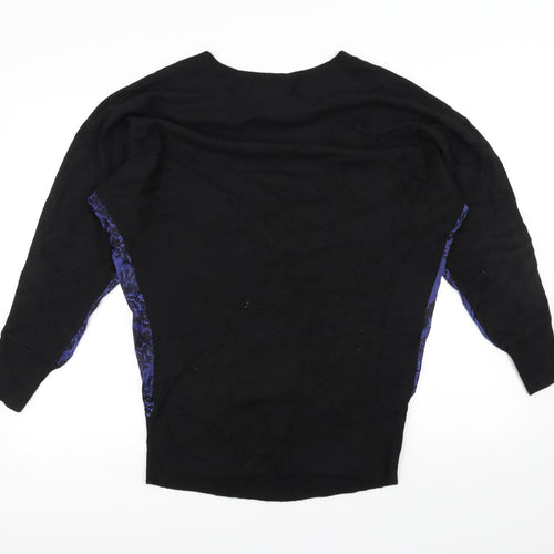 Seraphine Womens Black   Basic T-Shirt Size 8