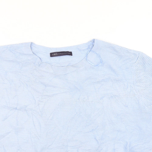 Marks and Spencer Womens Blue  Knit Pullover Jumper Size 14