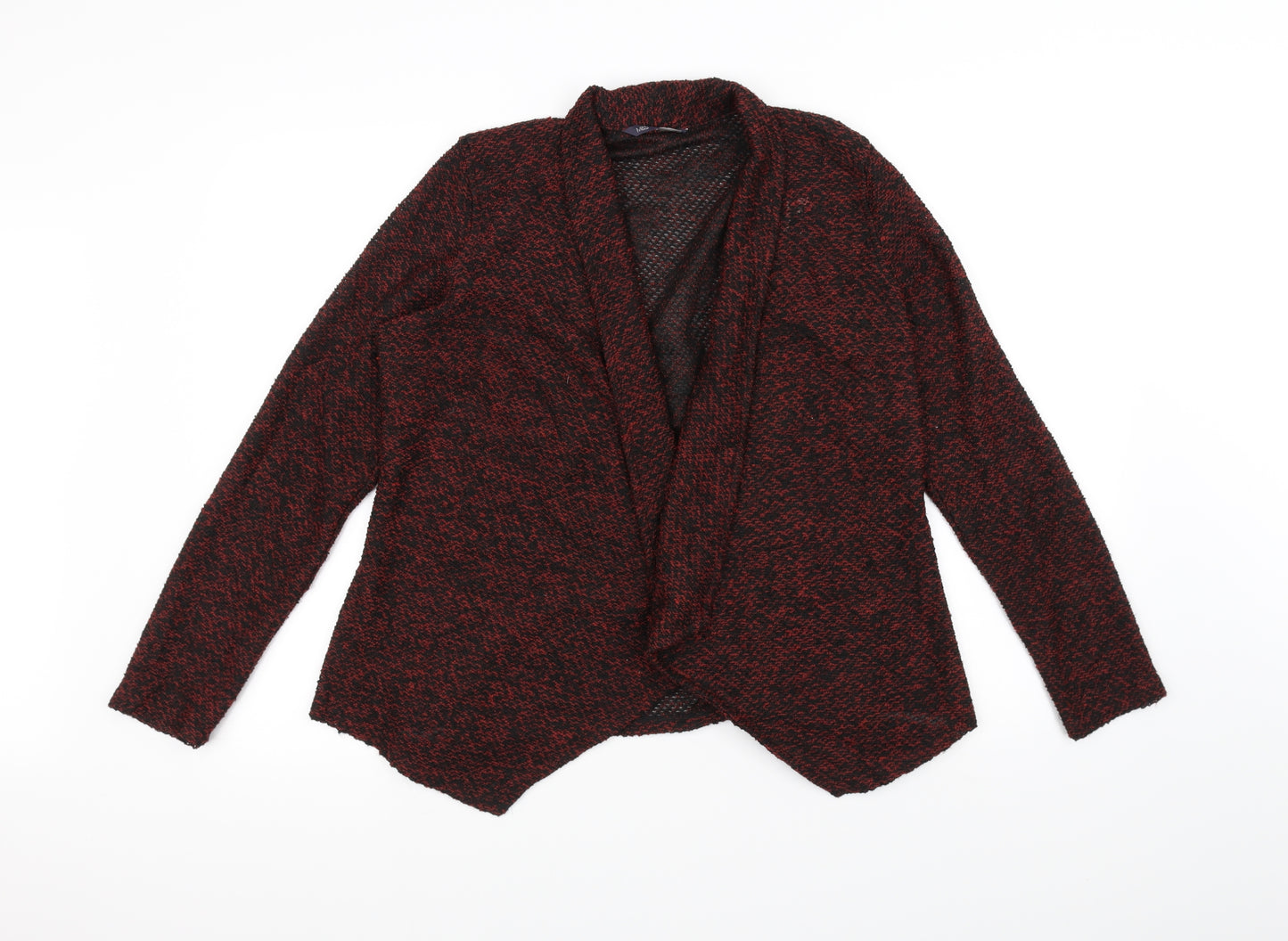Marks and Spencer Womens Red   Cardigan Jumper Size 12