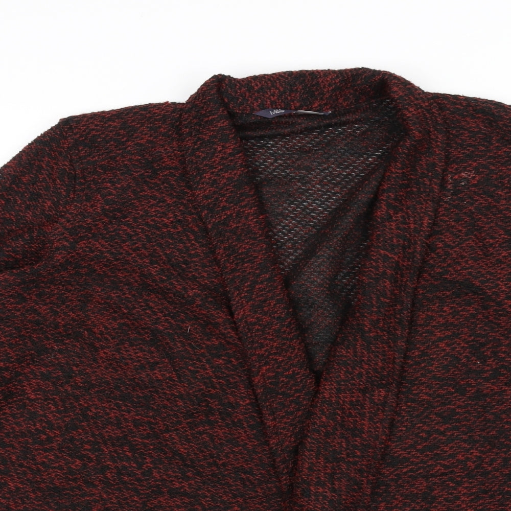 Marks and Spencer Womens Red   Cardigan Jumper Size 12
