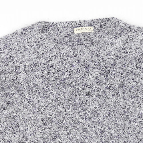 Marks and Spencer Womens Blue  Knit Pullover Jumper Size 14