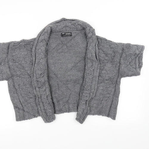 Marks and Spencer Womens Grey  Knit Cardigan Jumper Size 12
