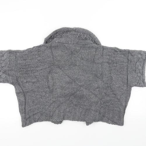 Marks and Spencer Womens Grey  Knit Cardigan Jumper Size 12