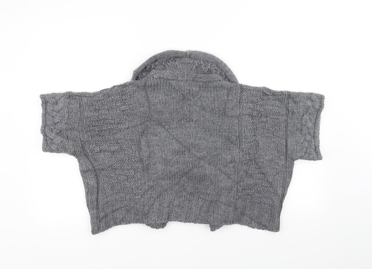 Marks and Spencer Womens Grey  Knit Cardigan Jumper Size 12