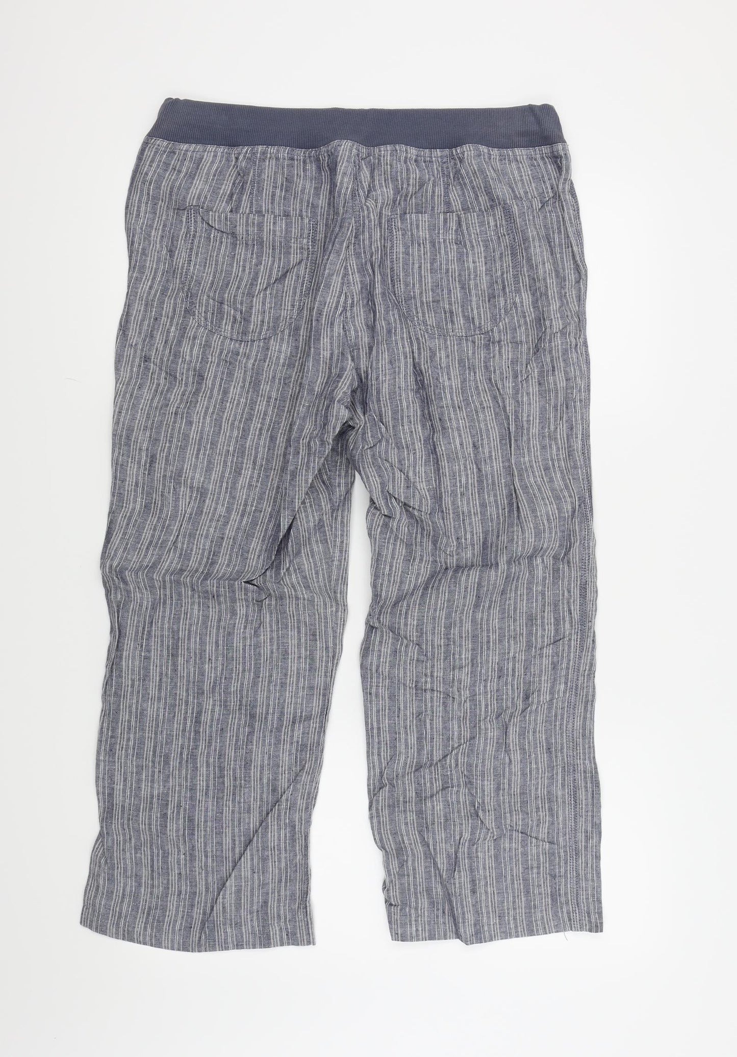 M&S Womens Blue   Trousers  Size 12 L24 in