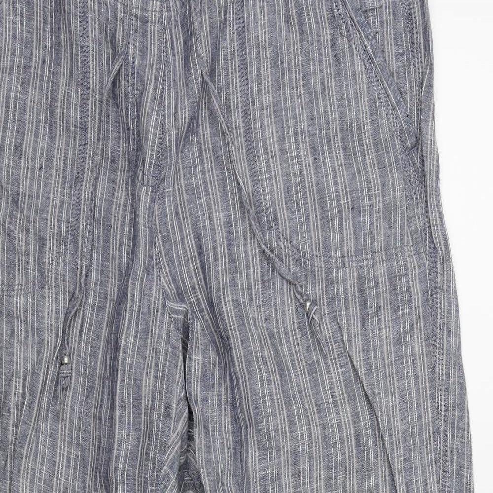 M&S Womens Blue   Trousers  Size 12 L24 in
