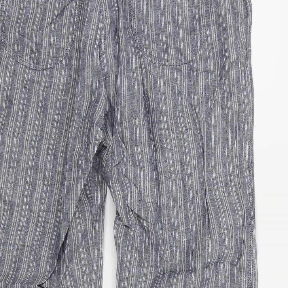 M&S Womens Blue   Trousers  Size 12 L24 in