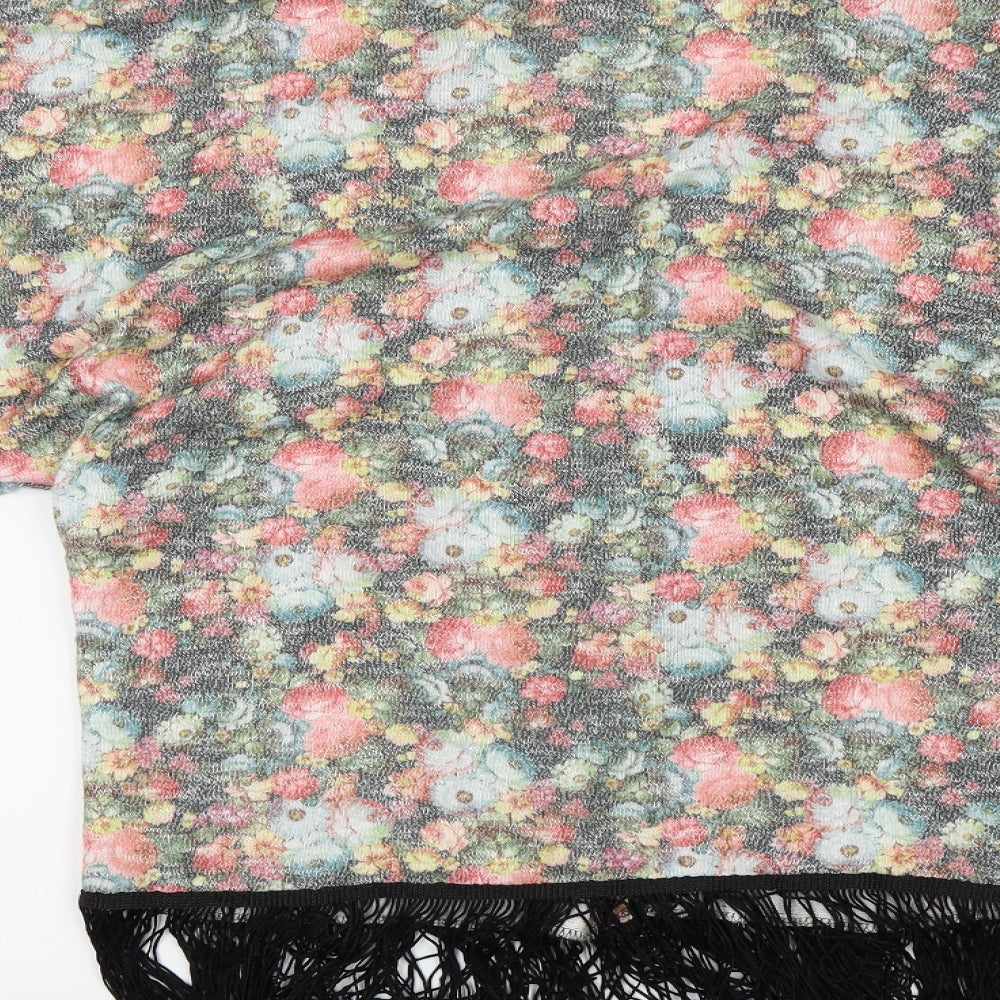 Atmosphere Womens Pink Floral  Cardigan Jumper Size 10  - Open