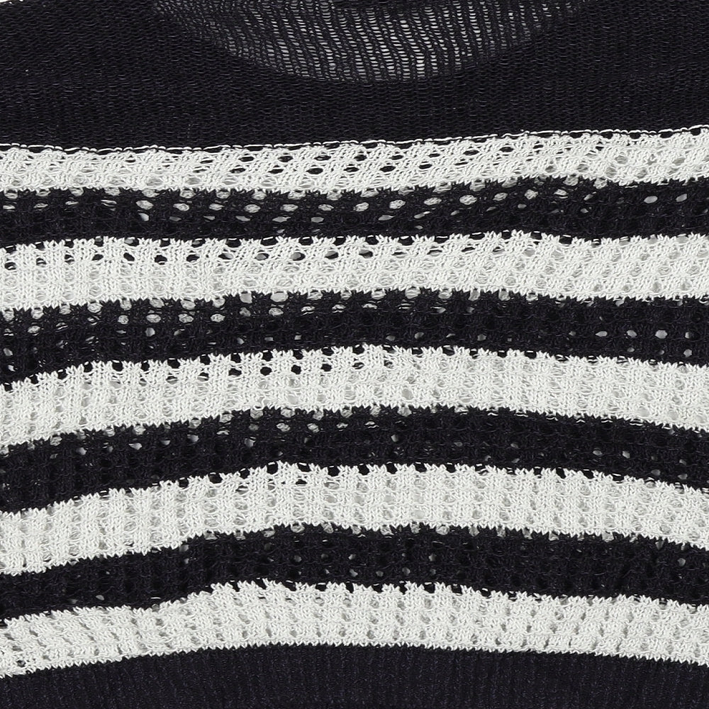 Wallis Womens Blue Striped  Pullover Jumper Size M