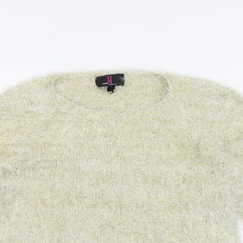 Simon Jefferey Womens Gold   Pullover Jumper Size M  - Front Pockets