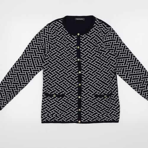 Bon Marché Womens Blue   Cardigan Jumper Size S  - Front Pockets