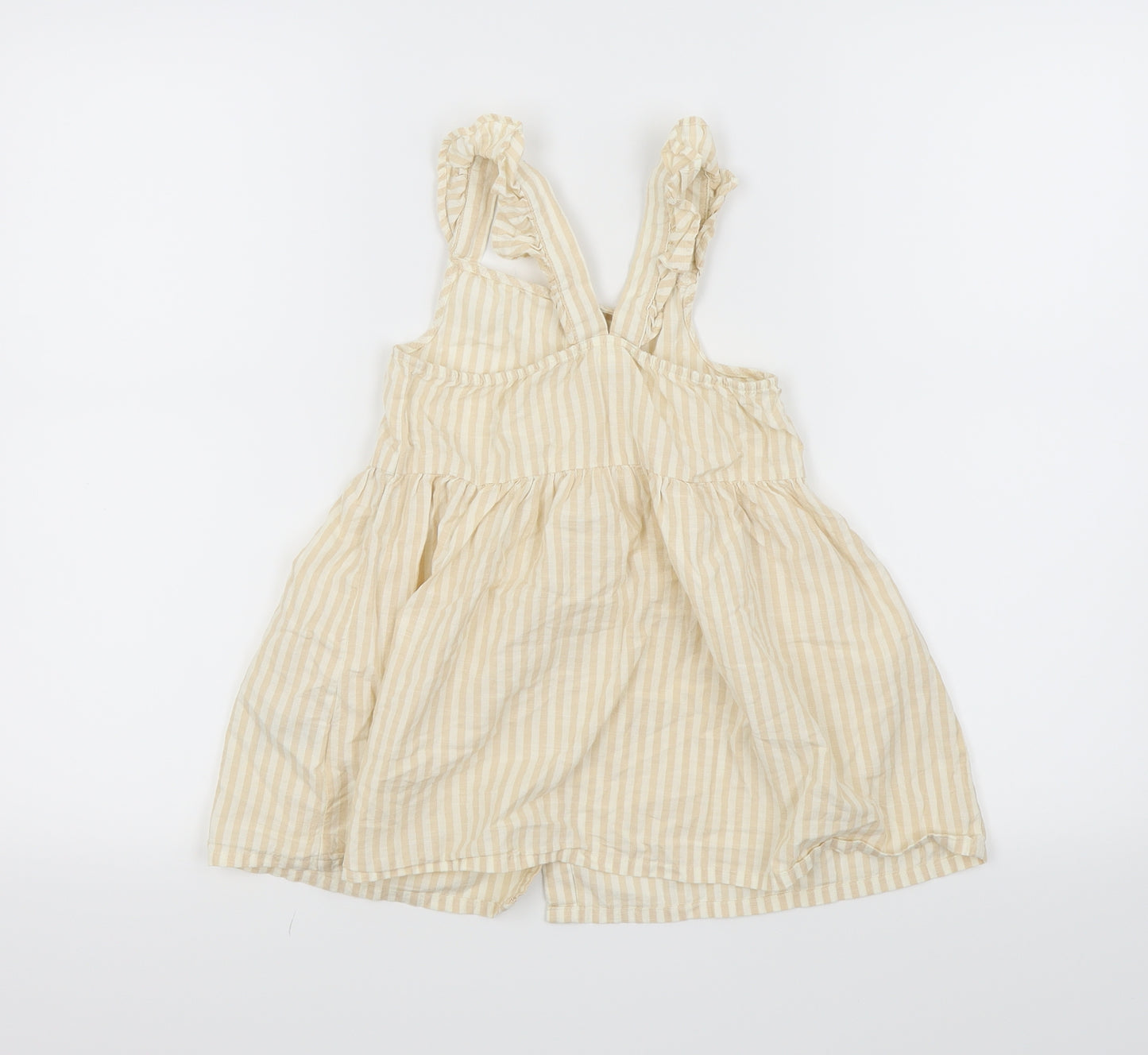 H&M Girls White Striped  A-Line  Size 4 Years