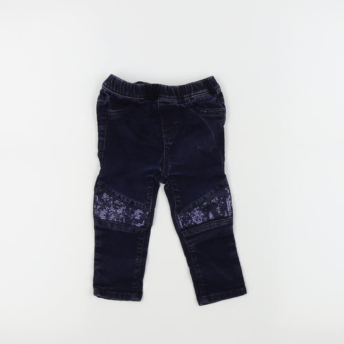 H&M Girls Blue   Cropped Jeans Size 12 Months  - Jegging