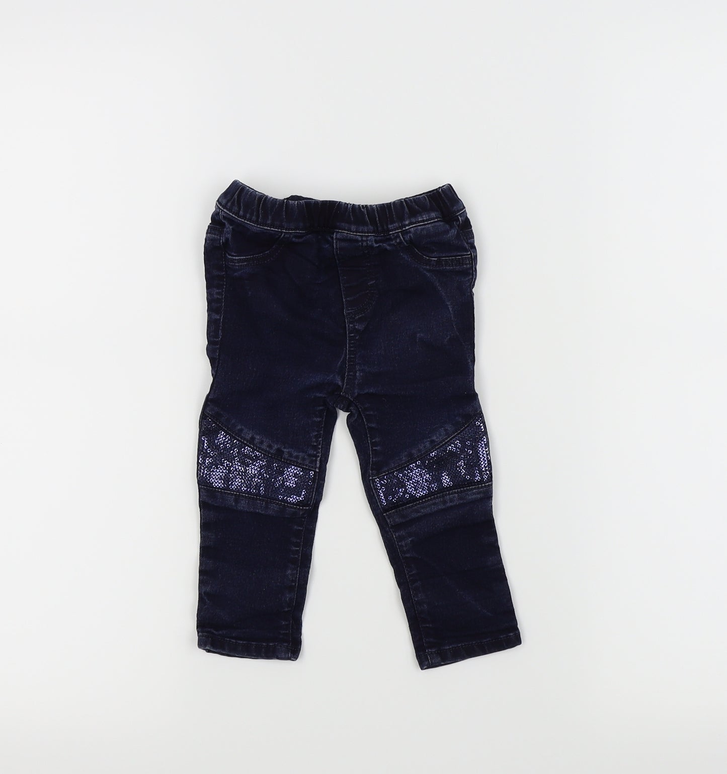 H&M Girls Blue   Cropped Jeans Size 12 Months  - Jegging