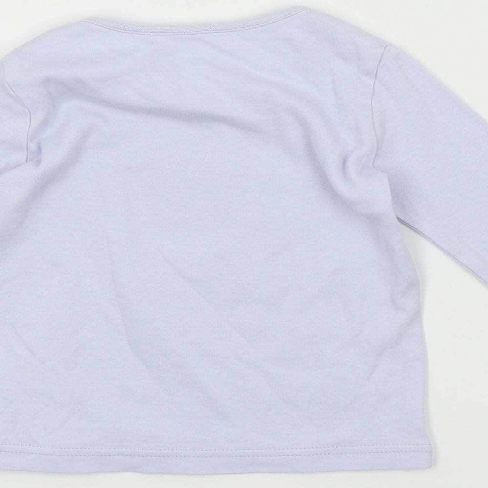 George Girls Blue   Basic T-Shirt Size 12-18 Months  - Minnie mouse