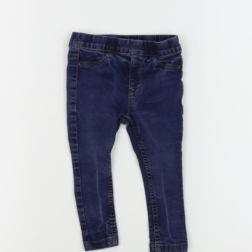 Very  Girls Blue   Cropped Jeans Size 12-18 Months  - Jegging