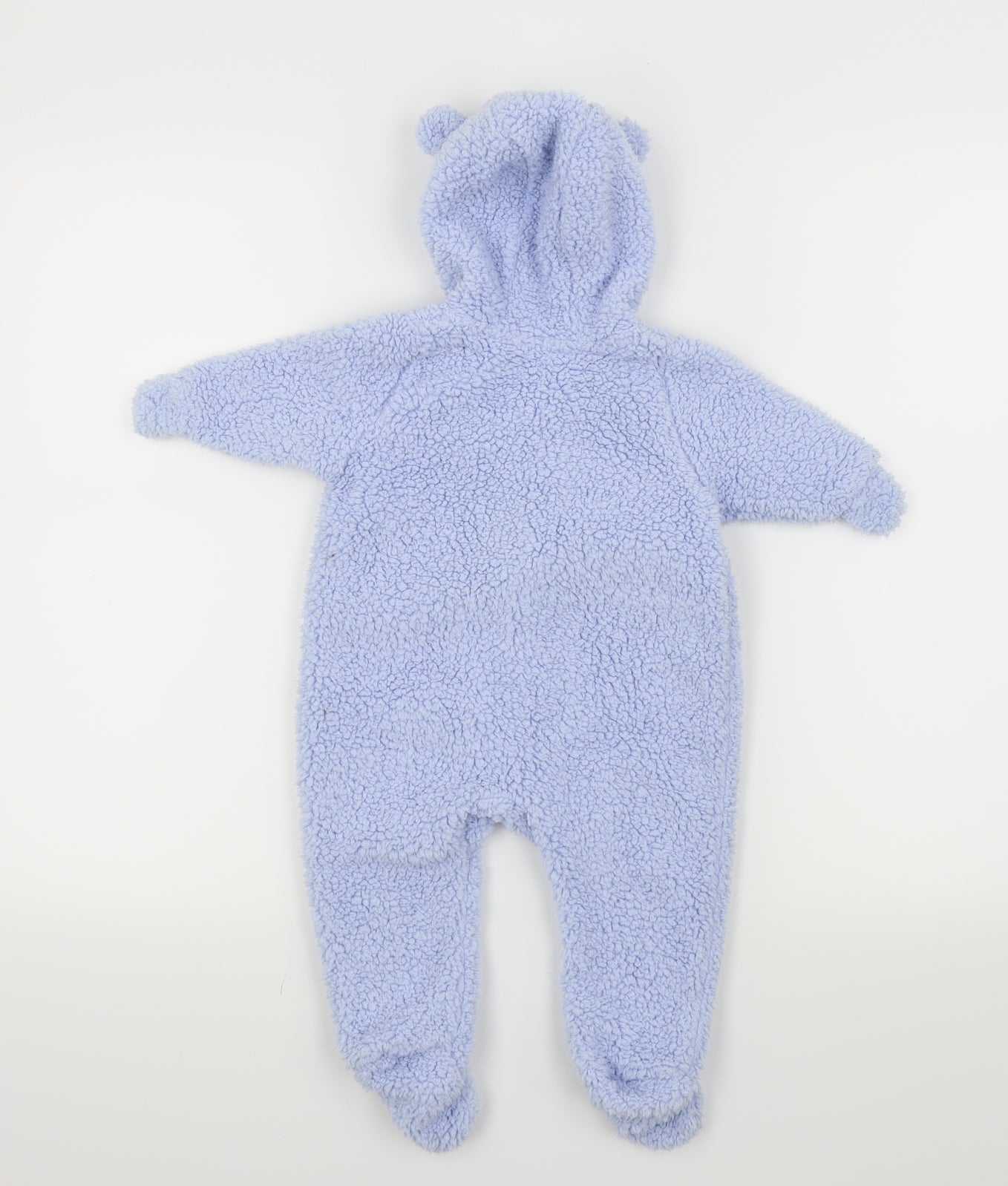 Matalan Baby Blue   Babygrow One-Piece Size 3-6 Months  - Bear Ears