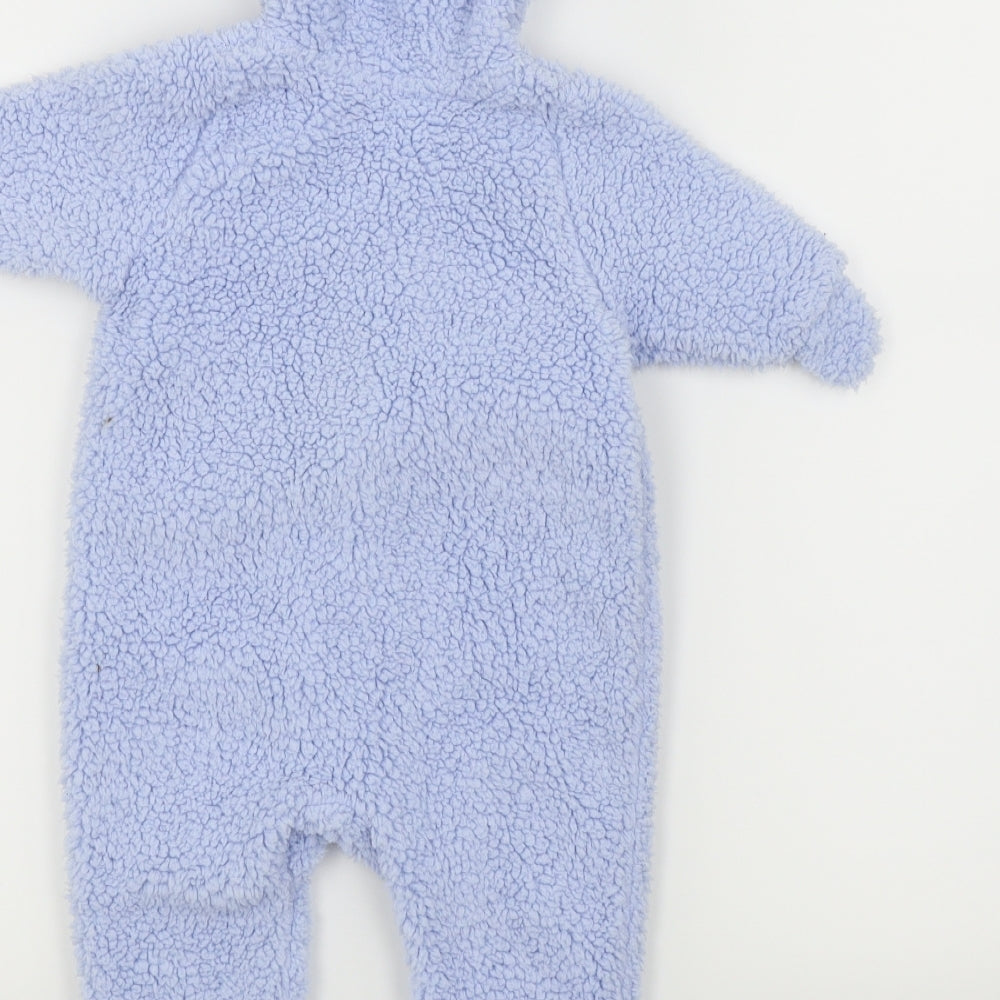Matalan Baby Blue   Babygrow One-Piece Size 3-6 Months  - Bear Ears