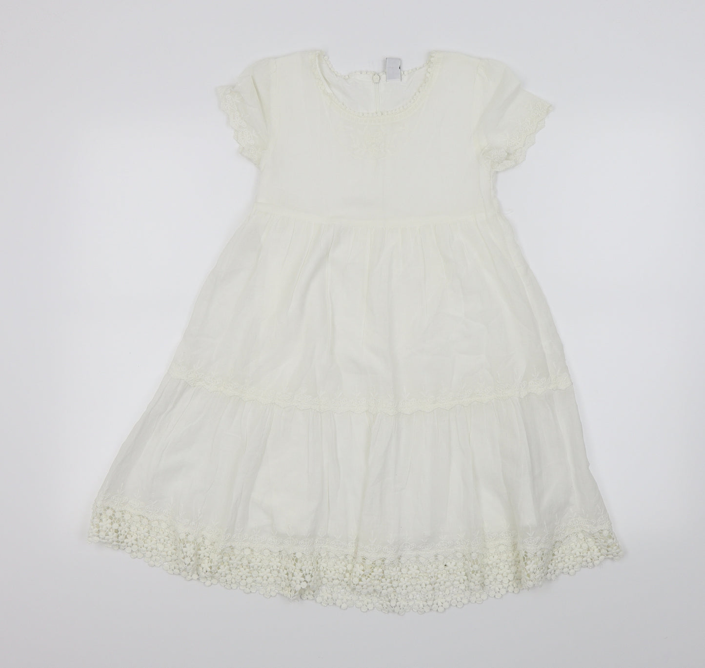 Zara Girls White   A-Line  Size 9-10 Years