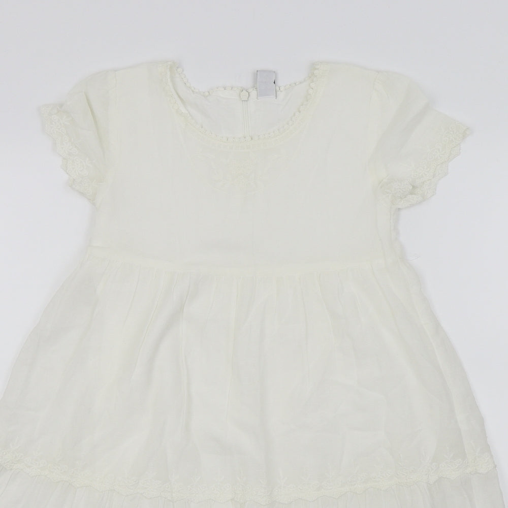 Zara Girls White   A-Line  Size 9-10 Years