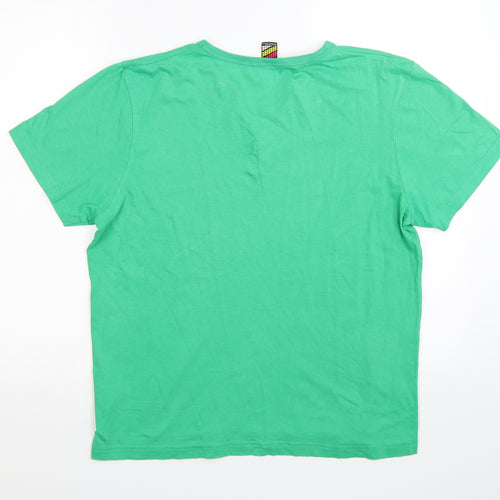 Done & Dusted Mens Green    T-Shirt Size L