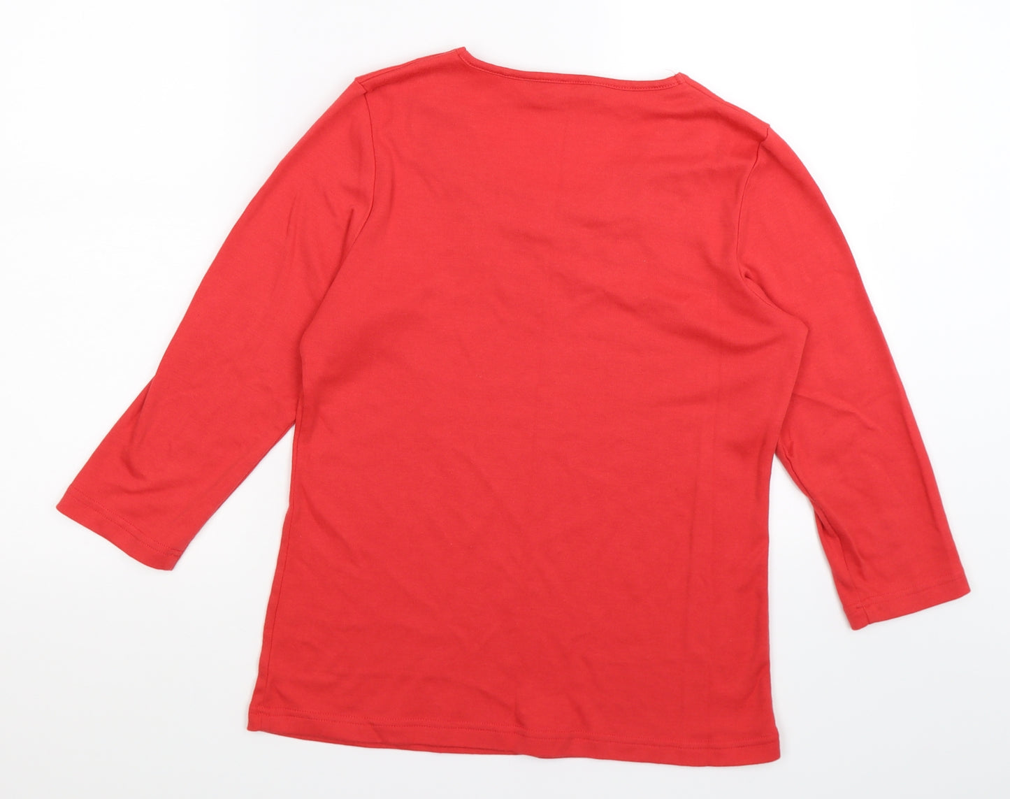 Bonmarché Womens Red   Basic T-Shirt Size 10
