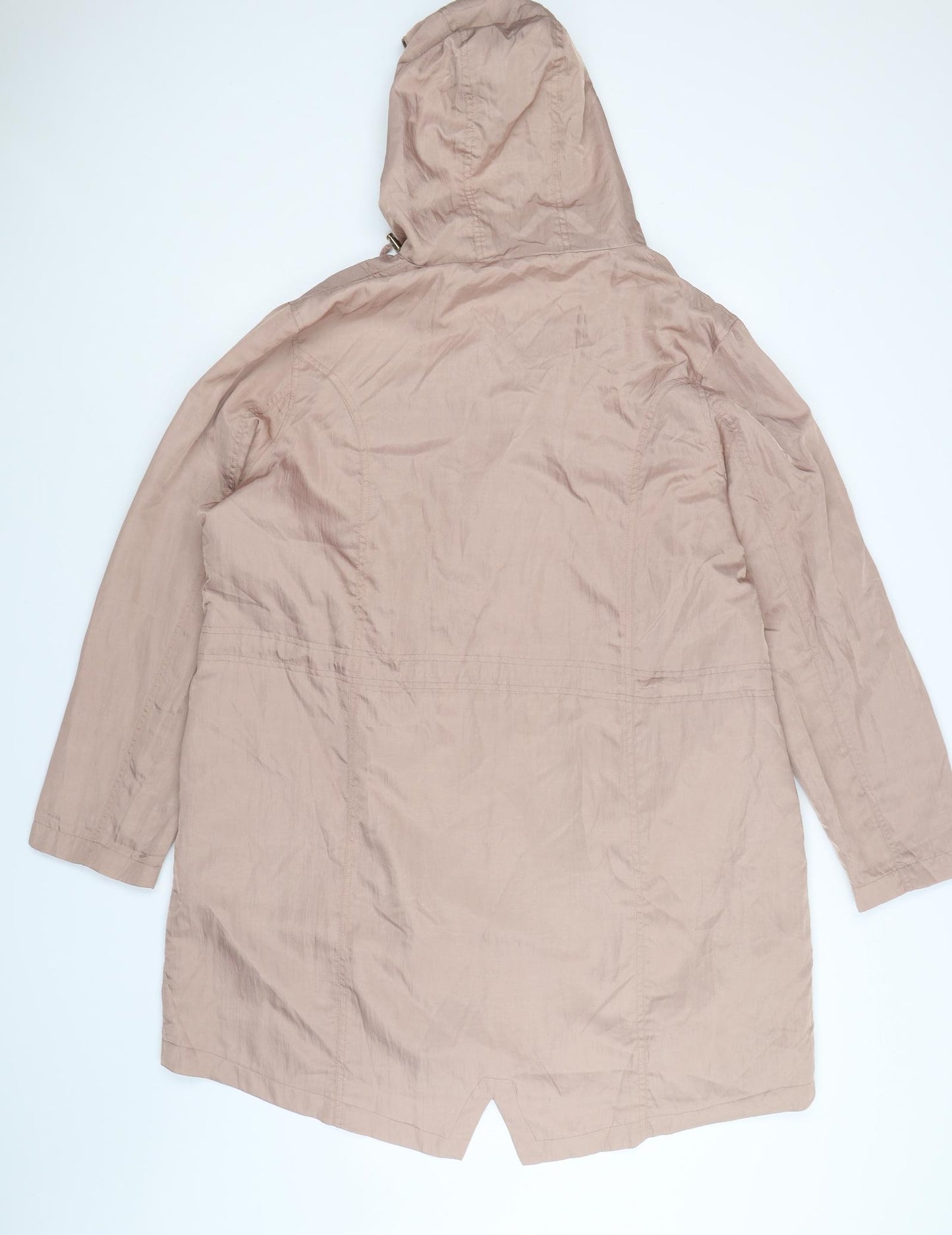 Bonmarché Womens Pink  Satin Parka Coat Size 22