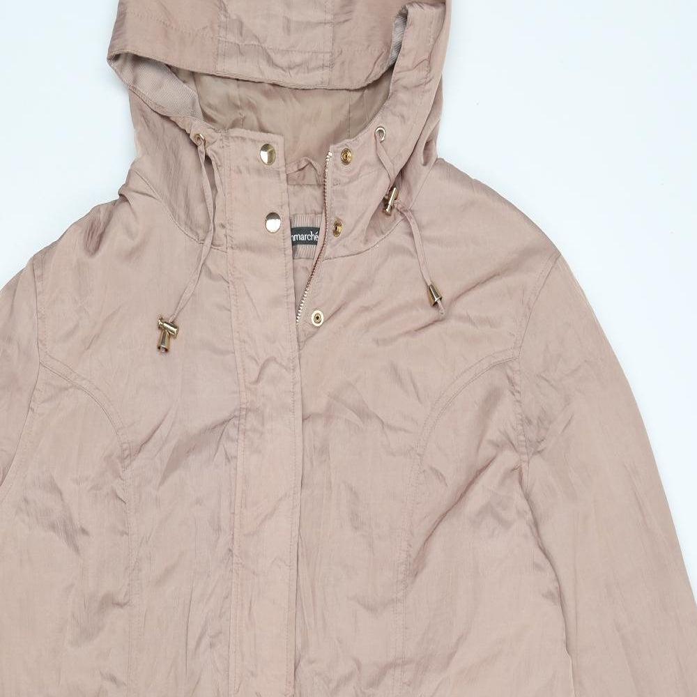 Bonmarché Womens Pink  Satin Parka Coat Size 22