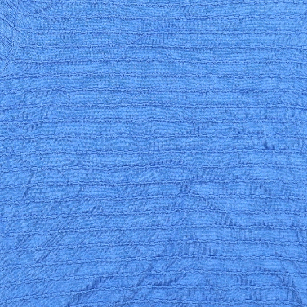 NEXT Womens Blue Striped Knit Pullover Jumper Size 18