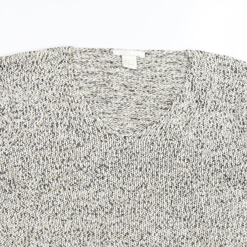 H&M Womens Beige  Knit Pullover Jumper Size M
