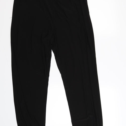 Nina Leonard Womens Black   Jogger Trousers Size XL L27 in