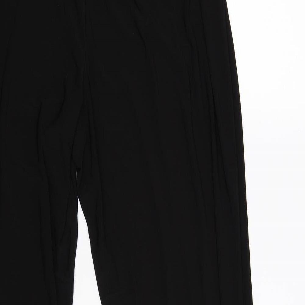Nina Leonard Womens Black   Jogger Trousers Size XL L27 in