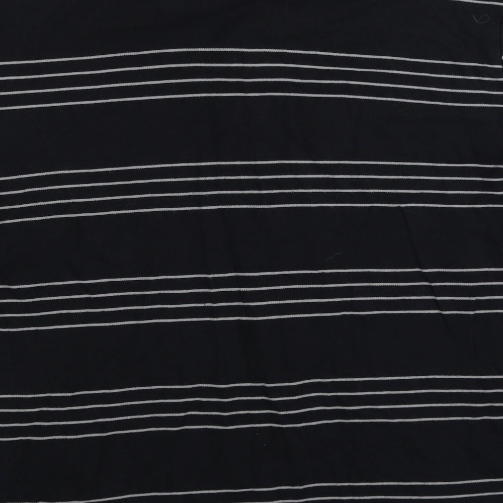 Calvin Klein Mens Black Striped   Polo Size 2XL