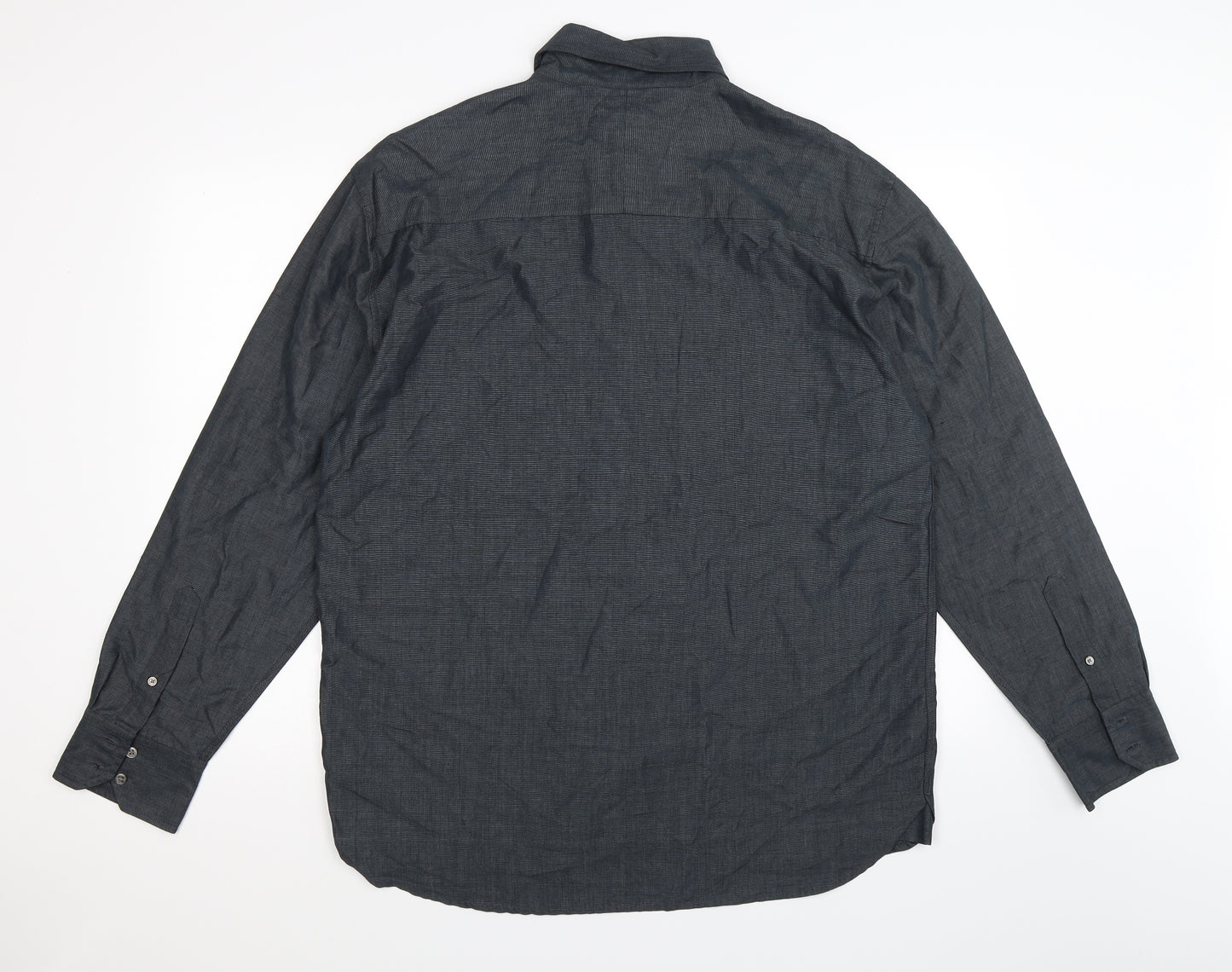 NEXT Mens Grey    Dress Shirt Size XL