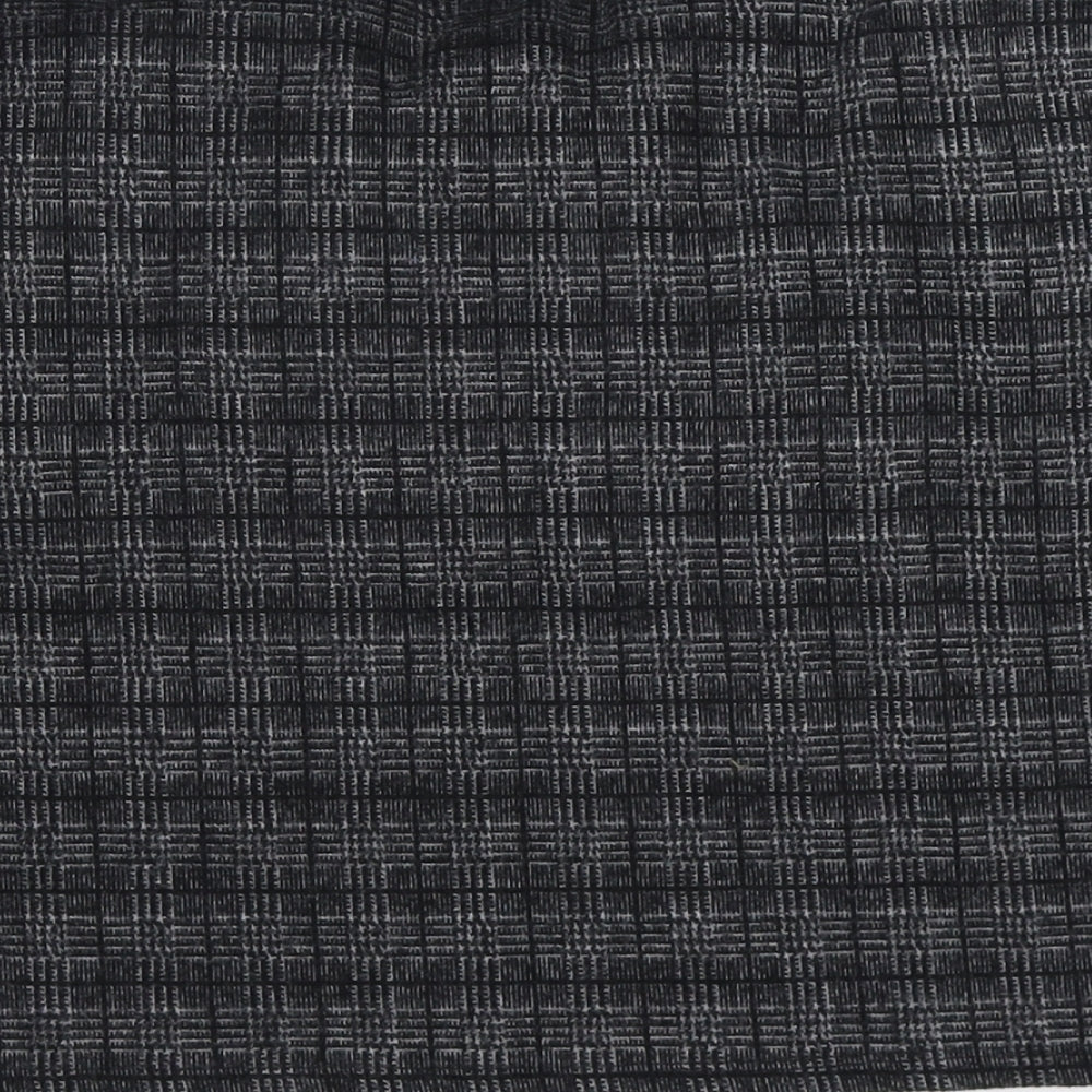 selevt Womens Grey Check Knit Skater Skirt Size 18