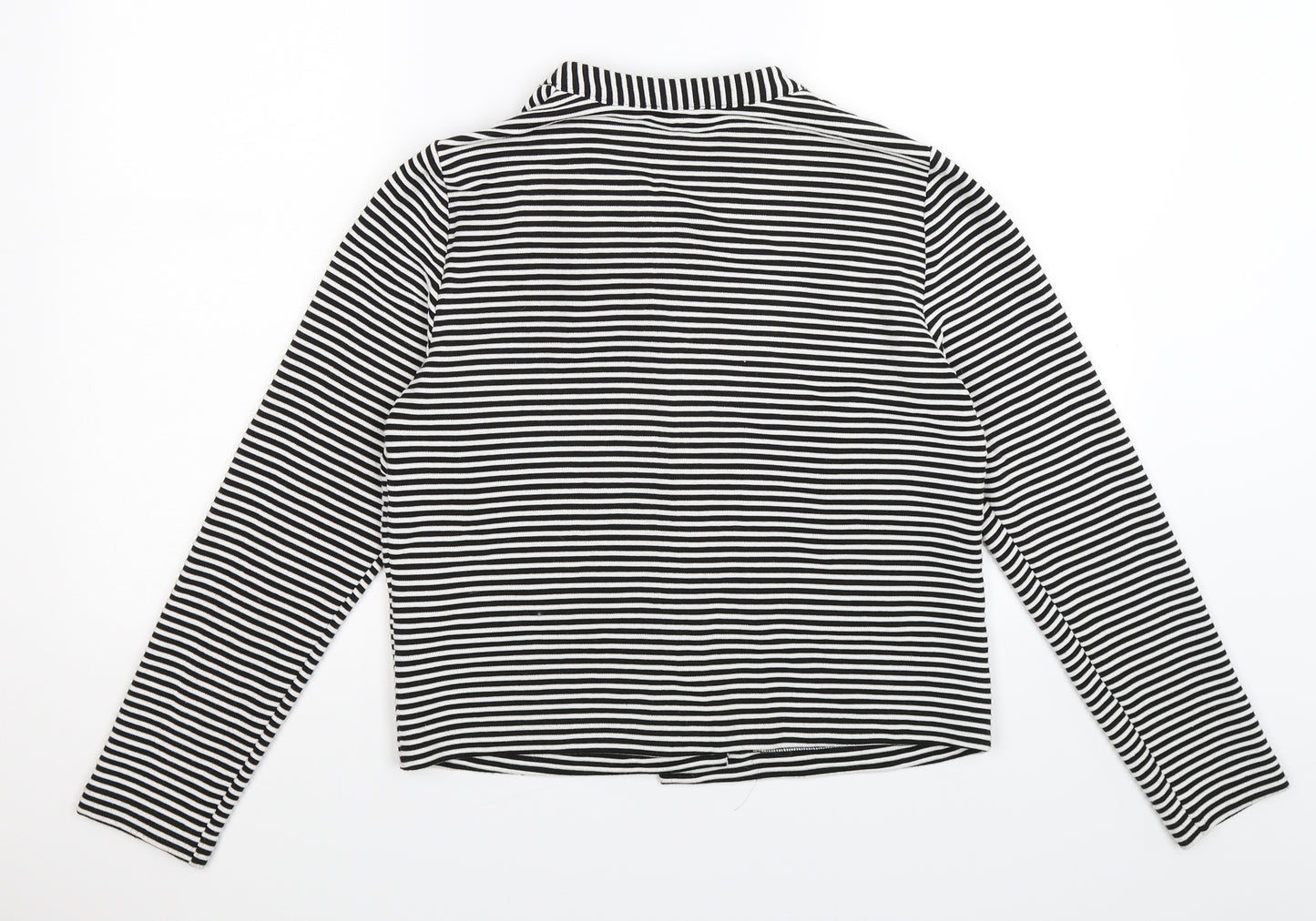 Papaya Womens Black Striped  Jacket  Size 14