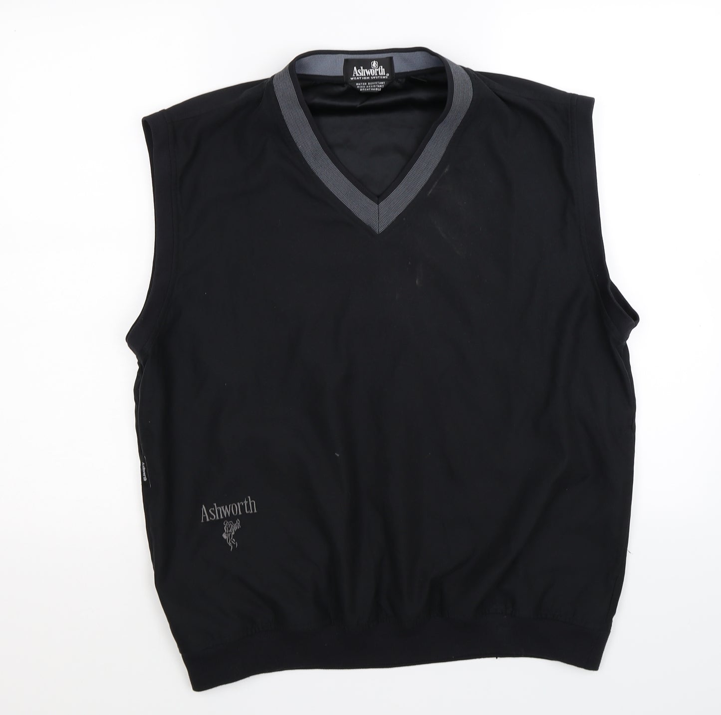 Ashworth Womens Black   Vest Jumper Size M  - weather systems