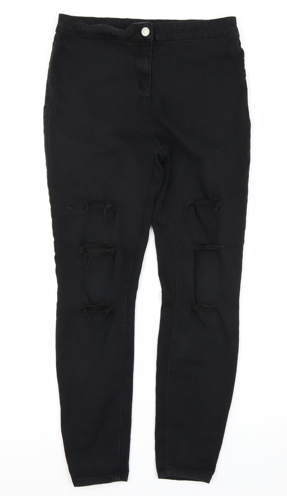 Papaya Womens Black   Skinny Jeans Size 14 L27 in