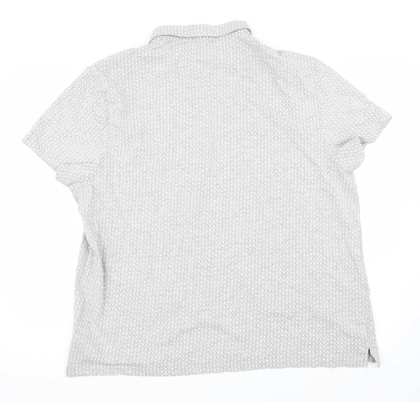 F&F Mens Grey Polka Dot   Polo Size 2XL
